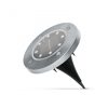 LED-es leszúrható szolár lámpa - kör alakú - középfehér - 12 cm 