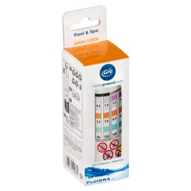 Medence vízelemző PH, Klór és lugosság 50db tesztcsík