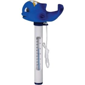 Úszó medence hőmérő delfines