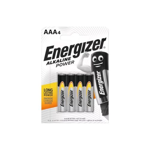 Energizer Alkaline power AAA mikro alkáli elem (LR03) (4db/csom)