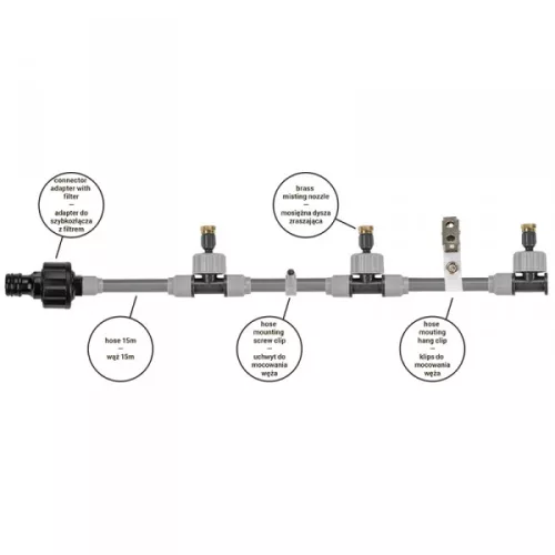 Párásító készlet 15m, Bradas ECO-Z1015