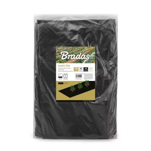 Takarófólia lyukak nélkül 0,8m x 50m, 15 mic. fekete