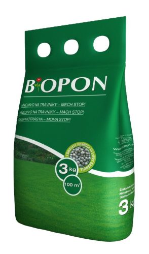 Biopon gyep műtrágya Moha-Stop 3 kg