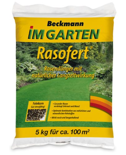 Beckmann Rasofert® hosszú hatású szerves-ásványi gyeptrágya, 5kg.