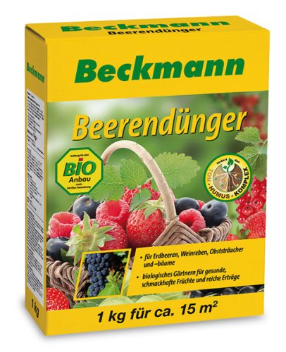 Beckmann szerves-ásványi növénytáp, eperhez, szőlőhöz és gyümölcsökhöz 1kg.