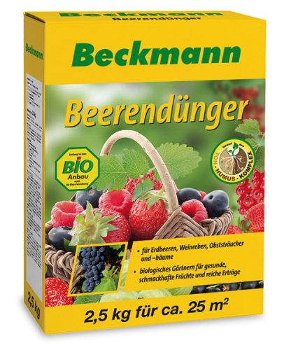 Beckmann szerves-ásványi növénytáp, eperhez, szőlőhöz és gyümölcsökhöz 2,5kg.