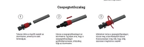 KM / csepegtető szalag indító, csapos 3/4" x 16 