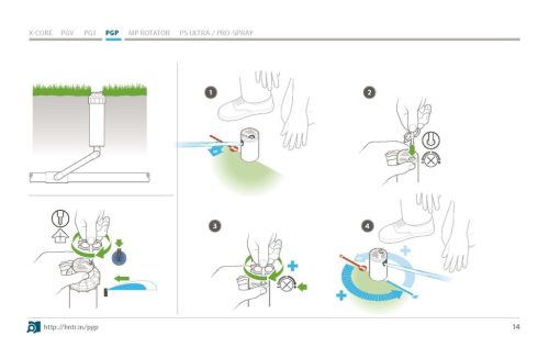 Hunter PGP ADJ rotoros szórófej 10cm 40°-360°+12 fúvóka r=6,7-15,9m 