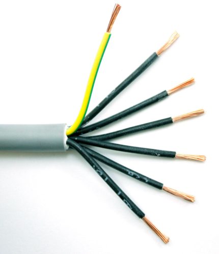 YSLY Vezérlőkábel (24V) 7x0,5 mm 