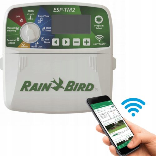 Rain Bird ESP-TM2 fix 8 zónás beltéri vezérlő, Wifi előkészítéssel.
