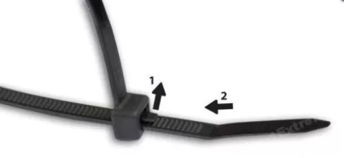  Kábelkötegelő 3,6x150mm UV fekete - 100 db 