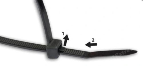 Gyorskötöző 4,8x160mm, 100db/csomag - zöld 