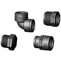 Műanyag menetes idomok